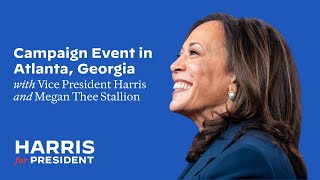 Campaign Event in Atlanta Georgia with Vice President Kamala Harris [upl. by Athalia]