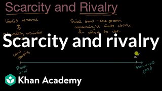 Scarcity and rivalry  Basic Economic Concepts  Microeconomics  Khan Academy [upl. by Einnhoj178]