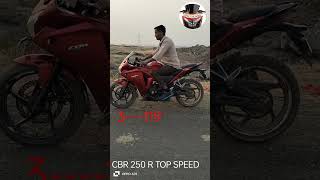 CBR 250R TOP SPEED [upl. by Nelhsa]