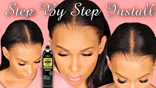 📝 STEP BY STEP How To Use Ebin Wig Adhesive Spray Cutting Lace No Edges Loss Afsisterwig [upl. by Alesandrini]