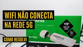 Adaptador USB Wifi não encontra a rede wifi 5GHZ [upl. by Gavriella]