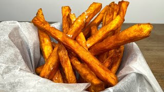 Crispy Sweet Potato Fries  Baked Vs Fried  How To Recipe [upl. by Eibob]