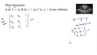 show that points AabcBbcaCcca are collinearNCERTEx 42202324CBSE12Determinant [upl. by Aitsirhc]