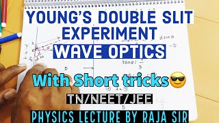 Young’s double slit experiment  YDSE Simplified Tamil  Wave optics  Class 12 physics  Raja sir [upl. by Henson453]