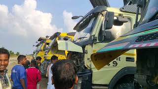 all Volvo tipper Vishwakarma Puja ka live block in coal mines parkingviralsubscribechannel [upl. by Yznel913]