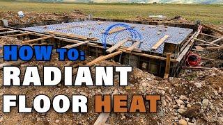 How To  Radiant Floor Heat Foundation  Part 1 [upl. by Anilef]