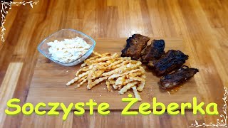 Soczyste żeberka z Frytkami i surówka Colesław  😋🤗👩‍🍳 [upl. by Gibe180]