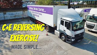 CE  Class 1 Reversing exercise for the DVSA driving test  DRONE VIEW [upl. by Ellesig319]