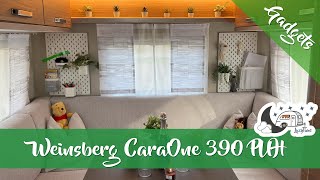 Caravan Roomtour im Weinsberg Wohnwagen CaraOne 390 PUH [upl. by Enailil]