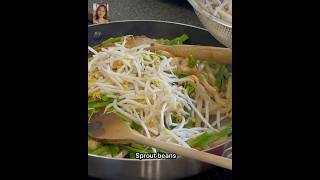 Cambodian stir fry noodles with garlic chives  Lortcha [upl. by Sanson]