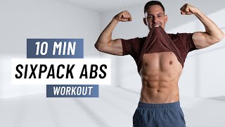 10 MIN SIXPACK ABS WORKOUT  At Home Total Core Routine No Equipment [upl. by Stimson987]