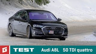 AUDI A8L 50 TDI quattro  NEW ENG SUBTITLES  TEST  GarazTV  Rasťo Chvála [upl. by Marvella927]