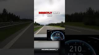 Speeding on autobahn nearly goes wrong [upl. by Kingsly]