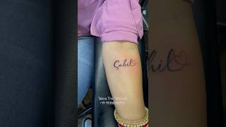 Name Tattoo ❤️  Gourav Jamwal  Taboo The Tattooist tattoo tattooartist taboothetattooist [upl. by Eened]