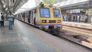 the slow local train Mumbai video on the railway station  Mumbai slow local train 🚂 [upl. by Hasin43]