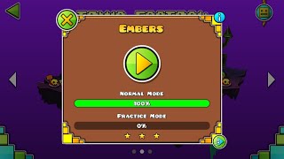 Geometry Dash embers [upl. by Nappie595]