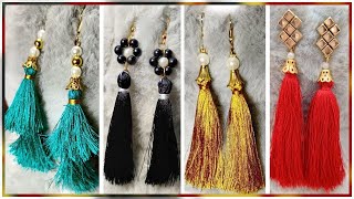 Tassel Earrings  Earrings Making At Home  On Daily Wear Outfits  Handmade Earrings maryartistry [upl. by Notrem]