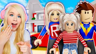 I GOT ADOPTED BY SUPERHEROES IN BROOKHAVEN ROBLOX BROOKHAVEN RP [upl. by Lashonda]