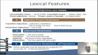 Grammar amp The Lexicon [upl. by Oirelav]