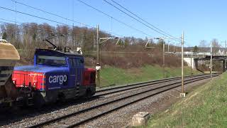 Trafic ferroviaire près de Hendschiken  Othmarsingen 4K [upl. by Kruse]