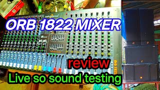 ORB STUDIO MASTER MIXER 1822 SOUND TEST LIVE SO HI RE LUHUR LUHUR ADIVASI SUPAR HIT SONG DISAN VLOGS [upl. by Adnuahsal]