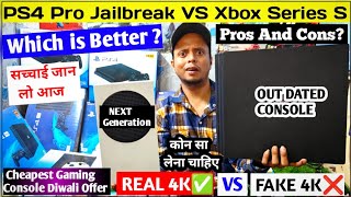 PS4 Pro jailbreak VS Xbox Series SReal VS Fake 4k Console  Second hand Gaming Console Delhi Market [upl. by Amiarom603]