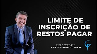 Chamada 074  AFO  Limite de Inscrição de Restos Pagar [upl. by Nnylrebma]