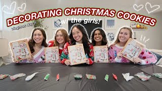 DECORATING CHRISTMAS COOKIES W THE GIRLS  Vlogmas Day 7 [upl. by Ennaecarg]