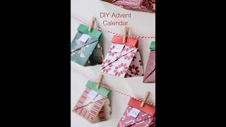 How to fold Origami Gift Bag for Advent Calendar [upl. by Thorncombe200]