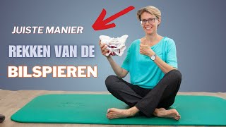 De ENIGE JUISTE juiste manier van het REKKEN van je M PIRIFORMIS bilspier  Jouwbekkentherapeutnl [upl. by Nyltac]