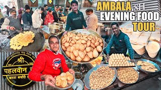 Ambala Best Street Food  Pehlwan Kachori  Parkash Coffee House  Current Walle Golgappe  Ambala [upl. by Janith]