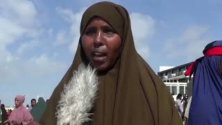 Somalis protest at a beach where explosion killed dozens  REUTERS [upl. by Affer]