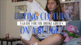 Shopping for clothes on a budget [upl. by Ehpotsirhc]