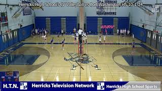 Herricks High Schools Girls JV Volleyball vs Port Washington HS 10124 [upl. by Bernhard487]