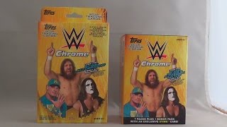 Opening 2 WWE 2015 Topps Chrome Trading Cards Boxes Part 1 [upl. by Erreit]