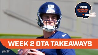 Bo Nix throwing “extremely well” amp Marvin Mims making BIG plays at Denver Broncos OTA practice [upl. by Edwine159]