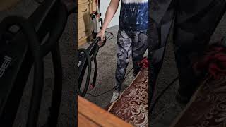 Carpet cleaner in action Trouble spots cleaned up with a Bissel Proheat Cleanercleaninglady [upl. by Aelram]