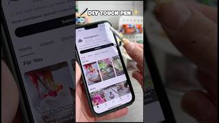 ✨DIY screen touch pen🖊️diy diycrafts cutecrafts papercraft crafts craft cute thingstodo￼￼ [upl. by Durward]