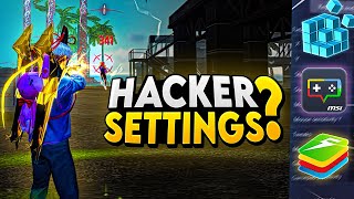 SECRET SETTINGS  To Get 99 Headshots I Bluestacks 5 l Msi 5 4K [upl. by Ahsitam923]