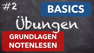 Übungen zu Grundlagen Notenlesen  Stammtöne in Violinschlüssel und Bassschlüssel [upl. by Tur]