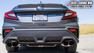 XForce VAREX Valved Exhaust Install  Sound Clips  2022 Subaru WRX [upl. by Carlson]