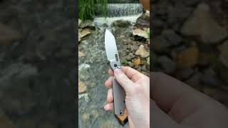 Titanium Echoes  CJRB Ekko  Ray Laconico edc outdoors waterfall nature relaxing knifelife [upl. by Brezin]