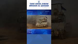 Detikdetik Tank Israel Dibom Brigade Al Qassam di Khaznadar Gaza [upl. by Erdied132]