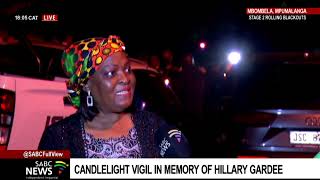 Candlelight vigil in memory of Hillary Gardee ahead of her funeral [upl. by Akehsyt35]