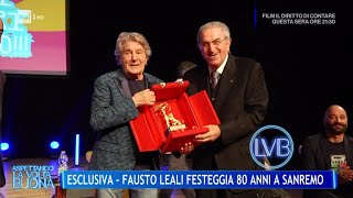 Fausto Leali festeggia 80 anni a Sanremo  La Volta Buona 30102024 [upl. by Melone]