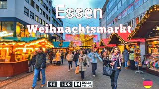 Essen Christmas Market 2023Walking tour in Essen in Germany 4k HDR 60fps [upl. by Nee]