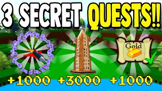 3 SECRET QUESTS 3000 GOLD  Build a Boat for Treasure ROBLOX [upl. by Lanna]