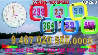 300 years 3 centuries countdown timer alarm🔔 Speed feelling to MAX speed 31536000 [upl. by Annoyek]