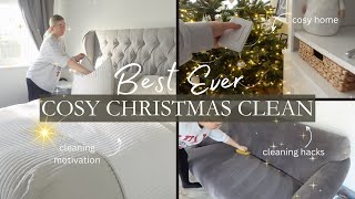 ✨NEW 2023 ✨ CHRISTMAS CLEAN WITH ME  SOFA CLEANING HACK 🎅 COSY CLEANING MOTIVATION 🎄 asmr amp music [upl. by Learsi]