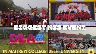 BIGGEST NSS EVENT IN MAITREYI COLLEGE DELHI UNIVERSITY 😍 [upl. by Duaner]